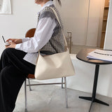 Korea Japanese Style Square Underarm Large Capacity Shoulder Bag