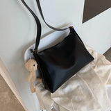 Korea Japanese Style Square Underarm Large Capacity Shoulder Bag