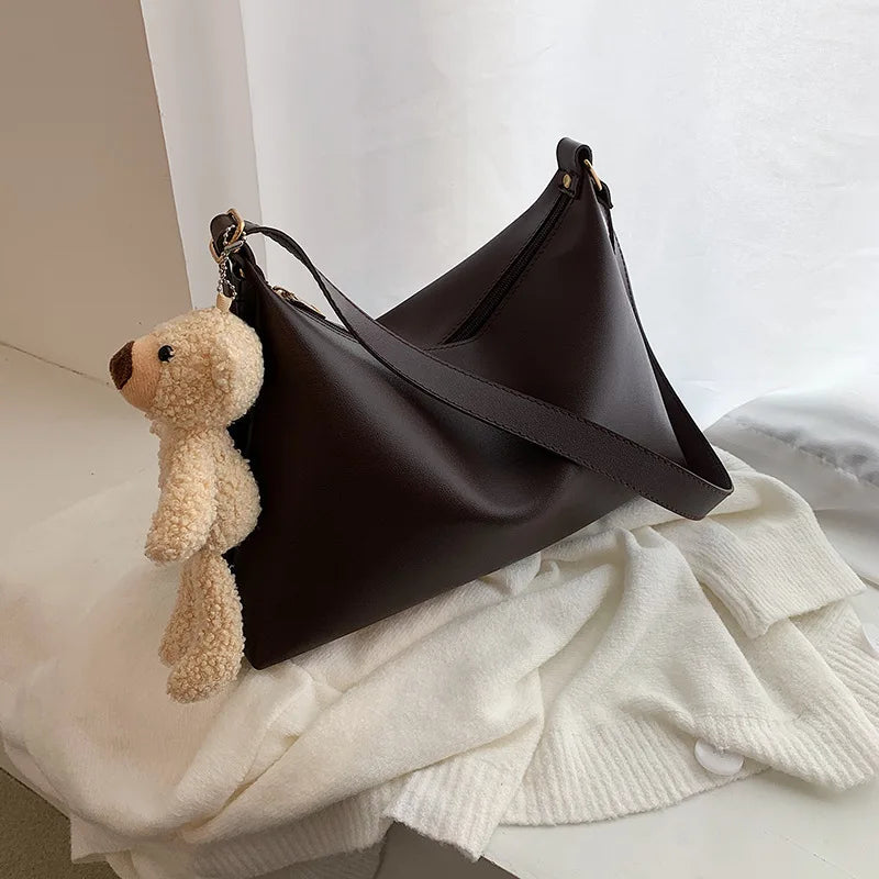 Korea Japanese Style Square Underarm Large Capacity Shoulder Bag