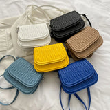 Korea Style Casual Crossbody Bags Women Embroidery Plaid Shoulder Bag