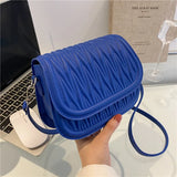 Korea Style Casual Crossbody Bags Women Embroidery Plaid Shoulder Bag