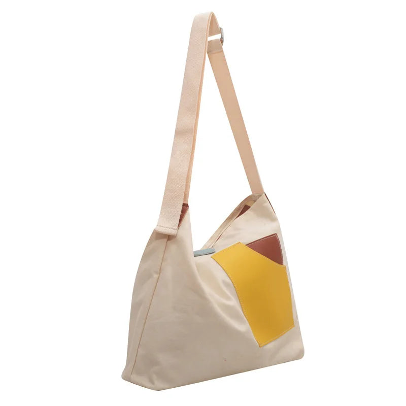 Canvas Crossbody Bags for Women Casual Girl Student Shoulder Messenger Book Bag
