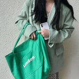 Canvas Shoulder Bag Large-capacity Tote Handbag