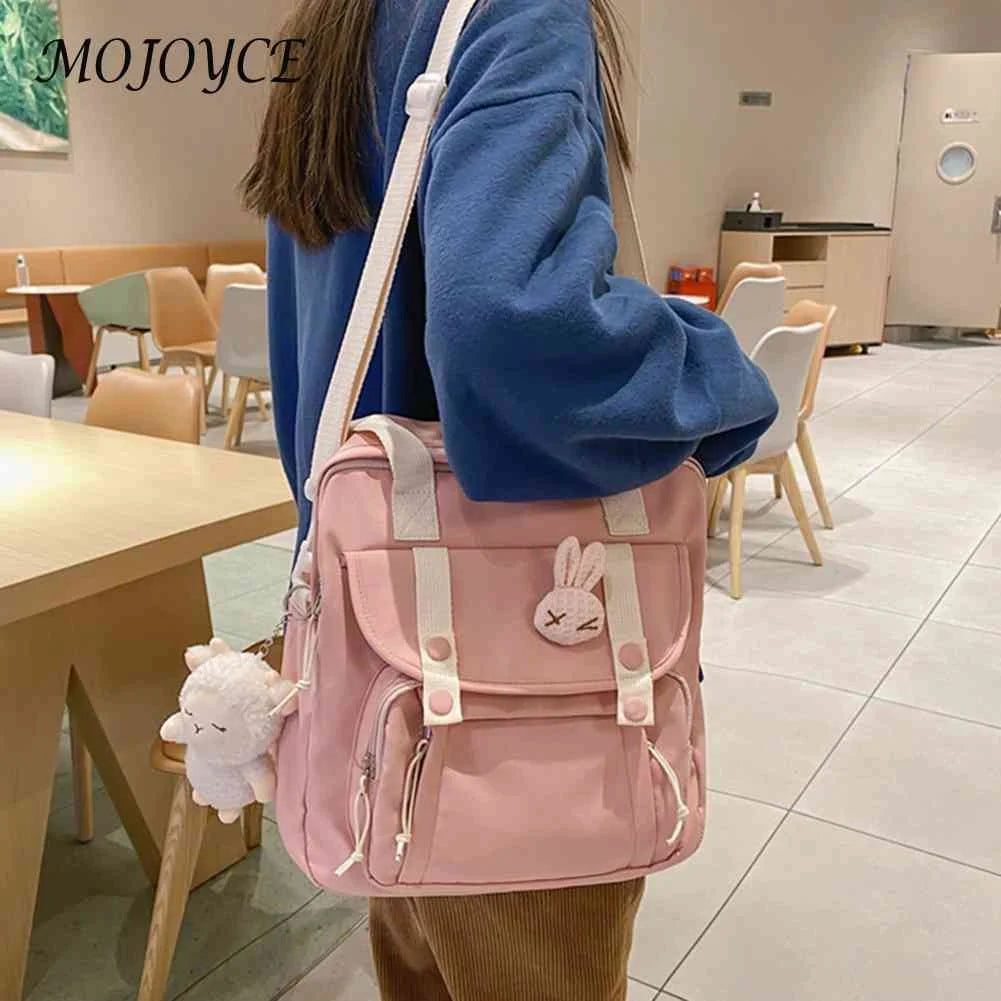 Japanese Nylon Schoolbag Girl Backpack Travel Handle Bags Laptop Bag