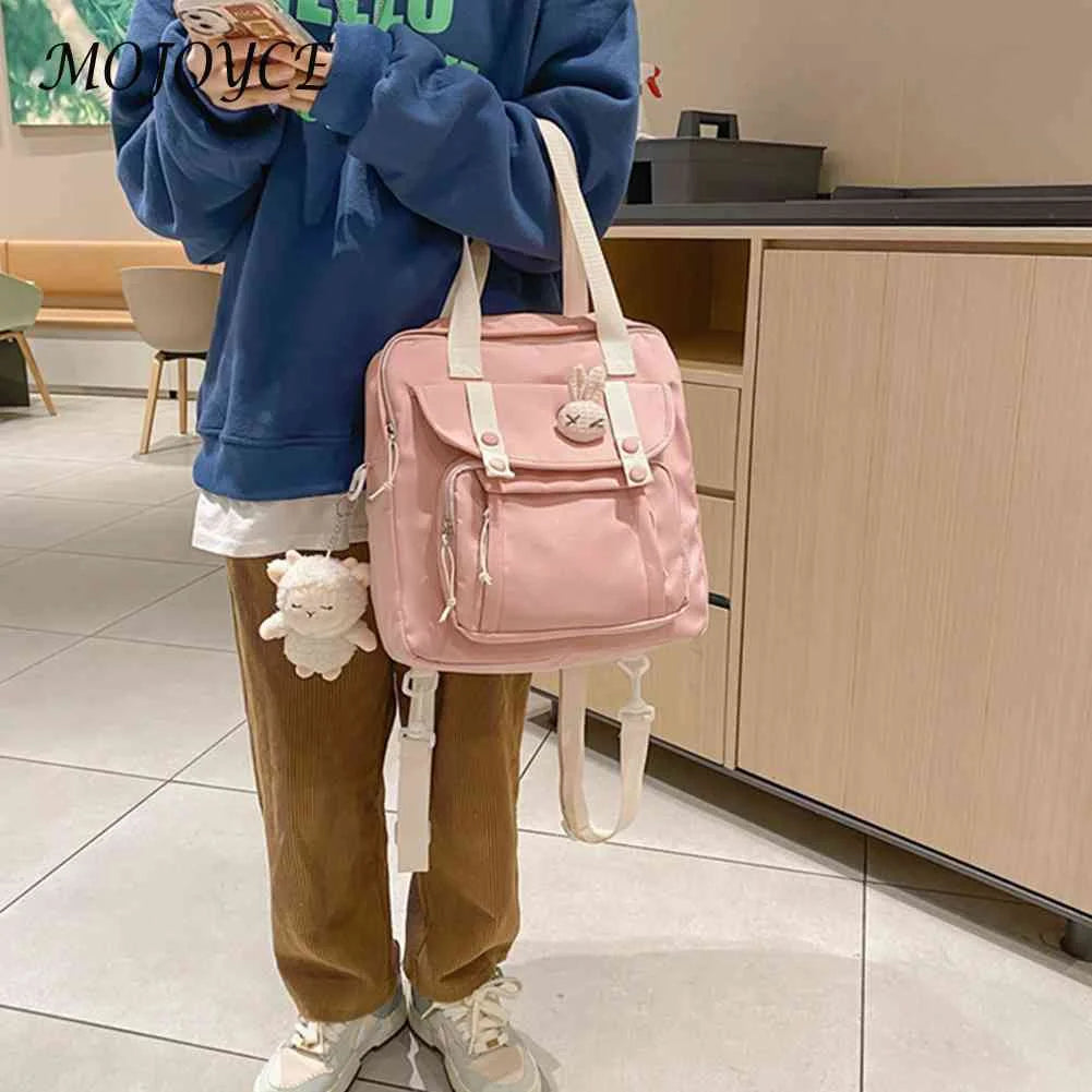 Japanese Nylon Schoolbag Girl Backpack Travel Handle Bags Laptop Bag