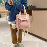 Japanese Nylon Schoolbag Girl Backpack Travel Handle Bags Laptop Bag