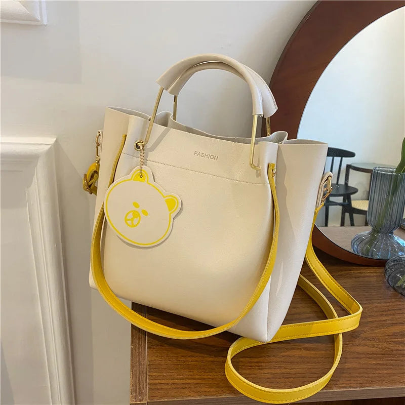 Harajuku Shoulder Bag Large Capacity Tote Work Handbag for Girls