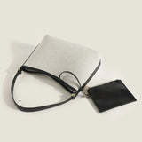 Retro Underarm Bag Large Capacity Canvas Totes