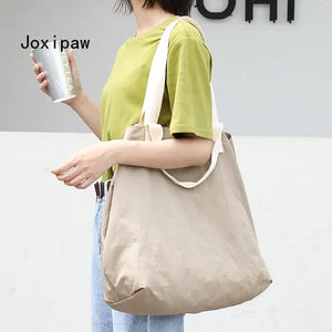 Casual Large Capacity Canvas Tote Bag for Women