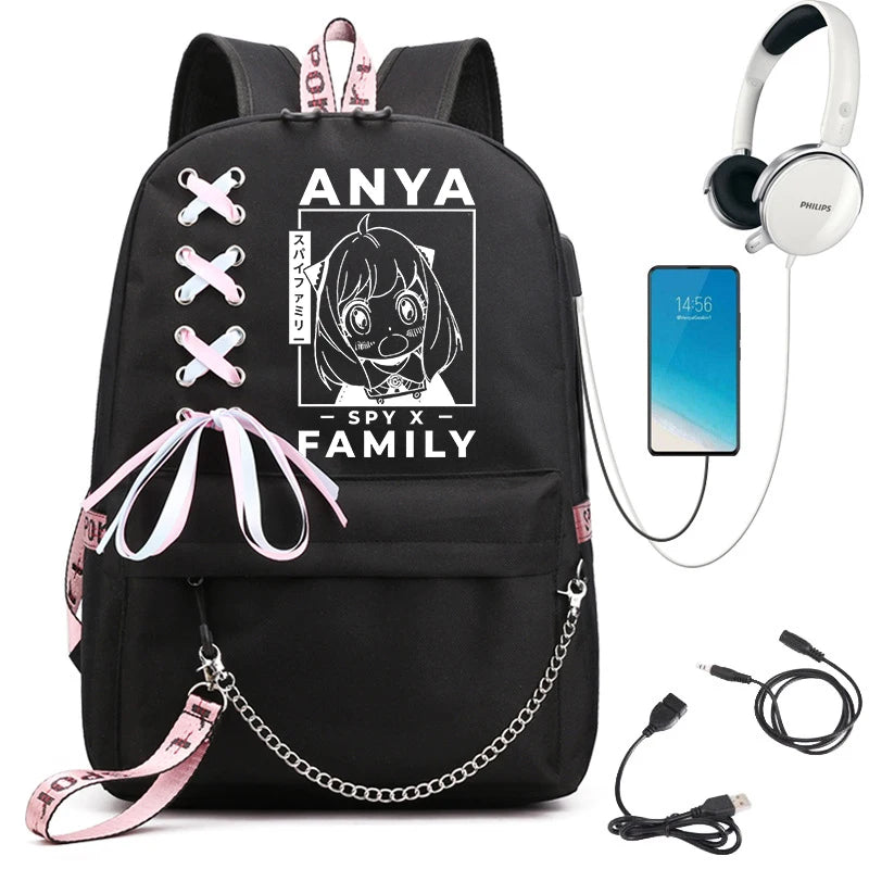 Anime School Bag Large Capacity Backpack for Teenagers