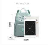 Solid Women's Backpack Large Capacity Nylon Cloth Girls Schoolbag