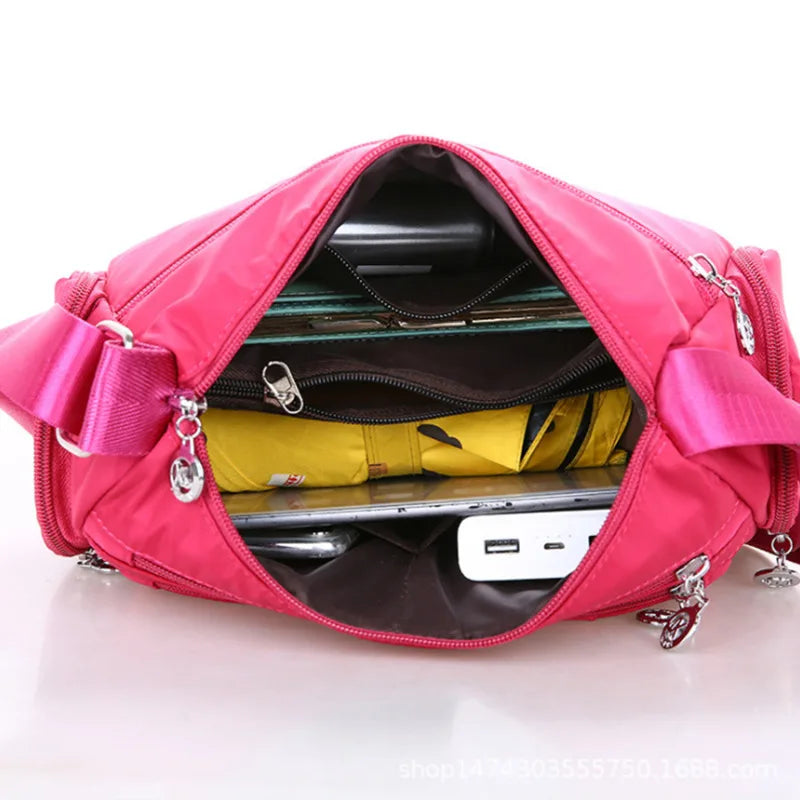 Nylon Canvas Crossbody Bag Shoulder Messenger Handbag