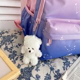 Nylon Backpack for Teenage Girls School Bag Pink