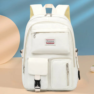 Reflective Nylon School Backpack for Girls