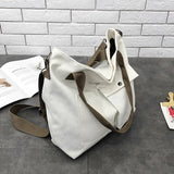Canvas Shoulder Bag for Women: Large Capacity Crossbody Messenger Bag