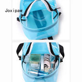 Transparent PVC Waterproof Backpack for Women