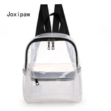Transparent PVC Waterproof Backpack for Women