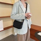 Women Casual Underarm Bag Shoulder PU Leather Solid Messenger Bag Green