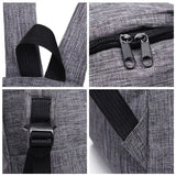 Canvas School Laptop Backpack for Teenagers Travel Bagpack Rucksack