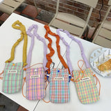 Plaid Crossbody Handbag Small Shoulder Bag