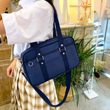 Preppy Style Messenger Bag Large-capacity Shoulder Bag Women Nylon Bag