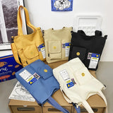 Large Capacity Canvas Messenger Bag for Girls