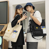 Large Capacity Canvas Messenger Bag for Girls