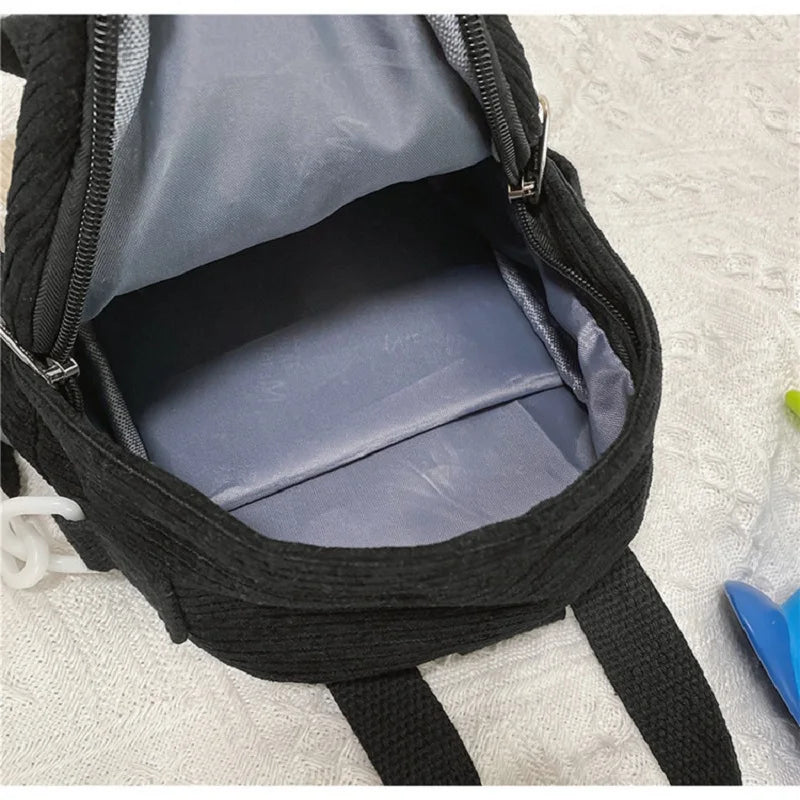 Canvas Small Mini Backpack For Women - Travel Backpack School Bag Tote