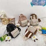 Canvas Small Mini Backpack For Women - Travel Backpack School Bag Tote