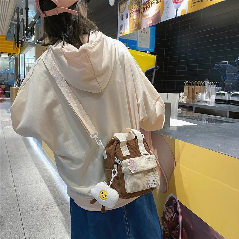 Canvas Small Mini Backpack For Women - Travel Backpack School Bag Tote