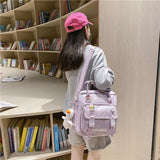 Kawaii Badge Mini Backpack for Women