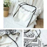 Printed Canvas Shoulder Bag Women Large Casual Tote Bag Girls