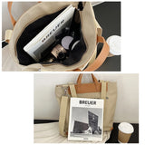 Canvas Tote Bag Large Casual Shoulder Bag Women's Messenger Handbag
