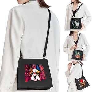 Cartoon Puppy Pattern Diagonal Bag for Women
