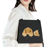 Cartoon Teddy Bear Pattern Shoulder Bag - High-end Evening Bag