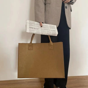 Casual Vintage Brown Tote Bag for Women
