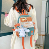 Waterproof Canvas Small Mini Backpack For Women Travel School Bag