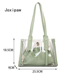 Summer Transparent Jelly Shoulder Bag Female PVC Handbag