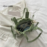 Summer Transparent Jelly Shoulder Bag Female PVC Handbag