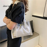 Summer Transparent Jelly Shoulder Bag Female PVC Handbag