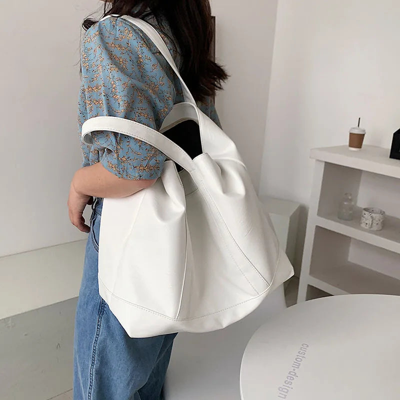 Large-Capacity One-Shoulder Bucket Bag High-Quality Big Bag Female