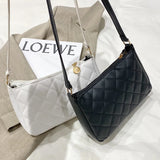 Embroidered Crossbody Bag with Chain Strap