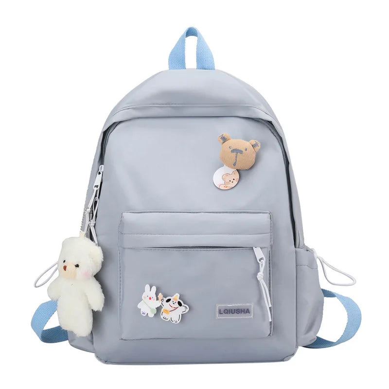 Campus Style Teen Girls Backpack Harajuku Students Schoolbags