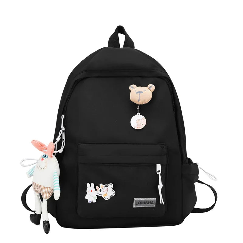 Campus Style Teen Girls Backpack Harajuku Students Schoolbags