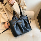 Soft PU Leather Shoulder Bag Women Handbag Large Capacity
