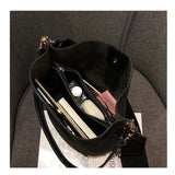 Women's Bucket Shoulder Bag Large Capacity Handbag
