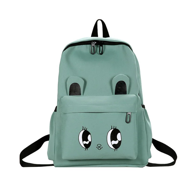 Casual Nylon Water-Repellent School Backpack