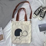 Casual Shoulder Bag Female Cross Body Tote Bag Handbag Cotton Cloth Shopper Bag