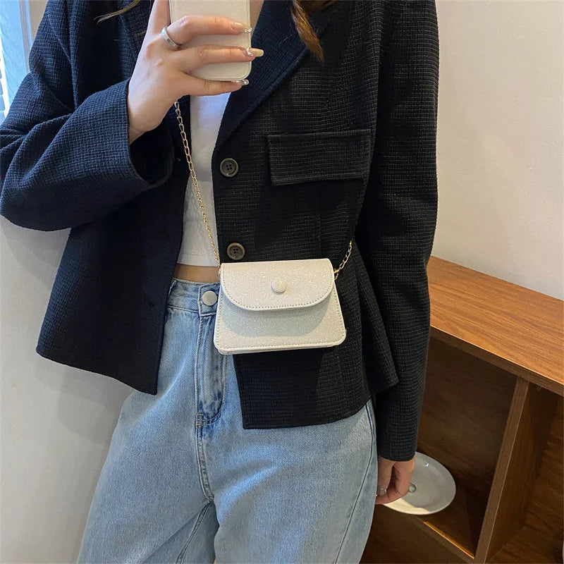Shining Women Small Shoulder Underarm Bag Party Evening Clutch Bags