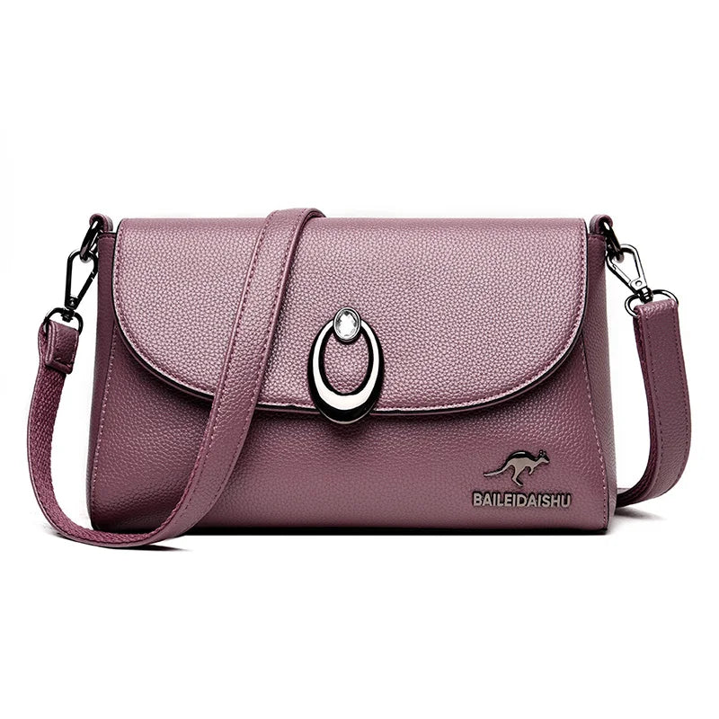 Women's Crossbody Bag High-Quality PU Leather Shoulder Handbag